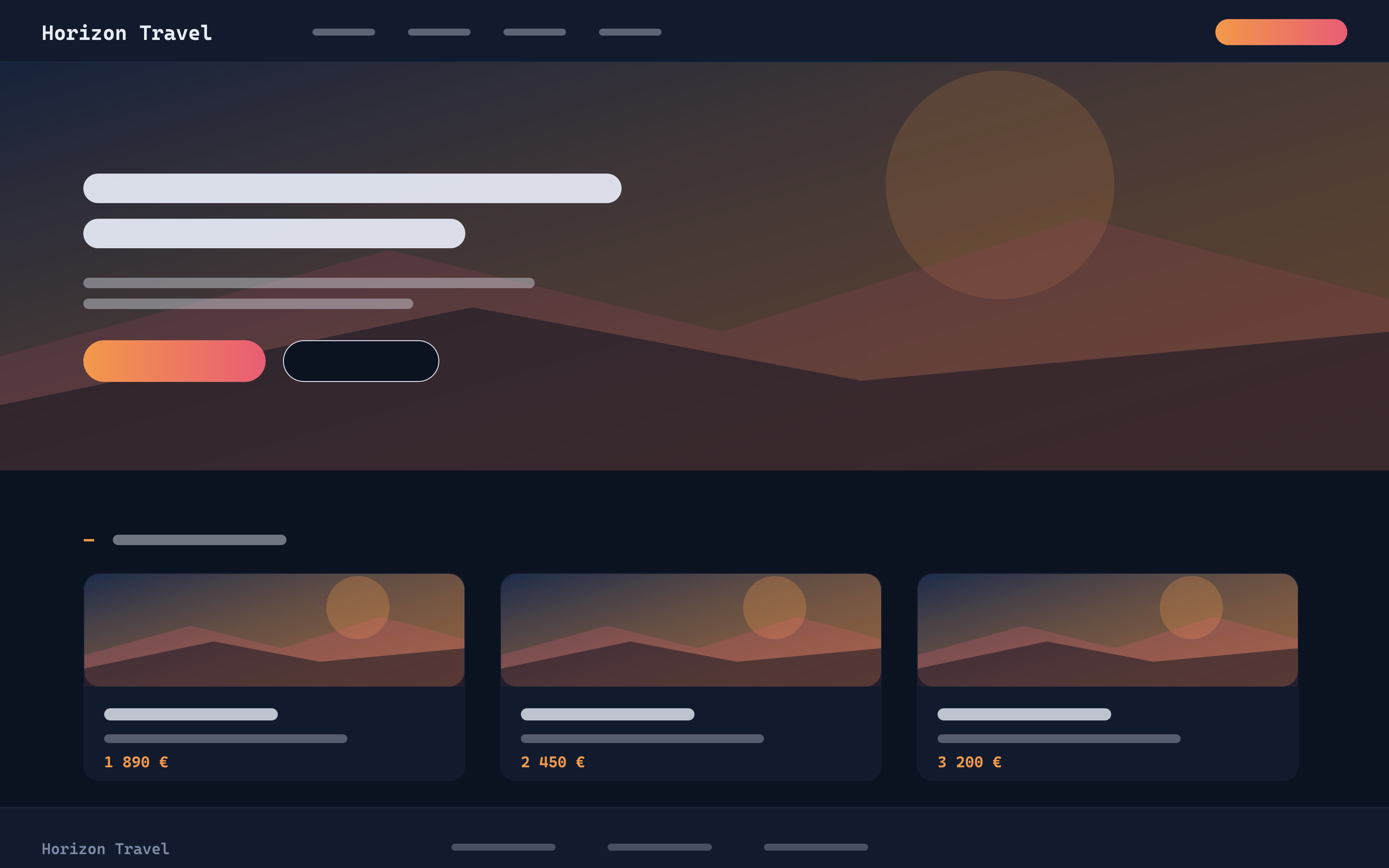Horizon Travel — vue bureau